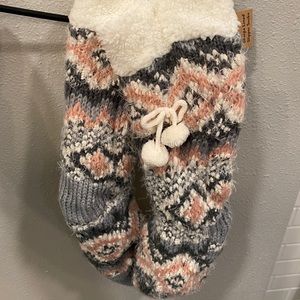 Sherpa-Lined Slipper Socks- NWT